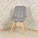 Dining stool Polini Home Verona SD, color light-gray-natural