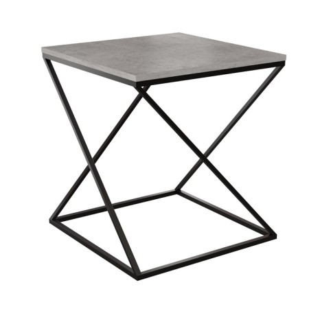 Table Loofing DQ Teaser Nut, 500*500*532, concrete chicago, m/k black chip-3
