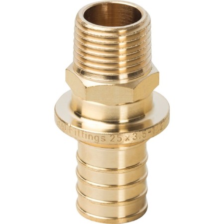 Axial adapter Stout SFA-0001-002512, 25x1/2 "External thread