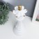 Souvenir Polystone "Chess Figure - Ferge" White with gold 37x12x12 cm