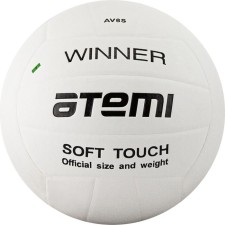 Volleyball ball atemi Winner, synthetic skin PU Soft, 18 panels, glued, circle 65-67 cm