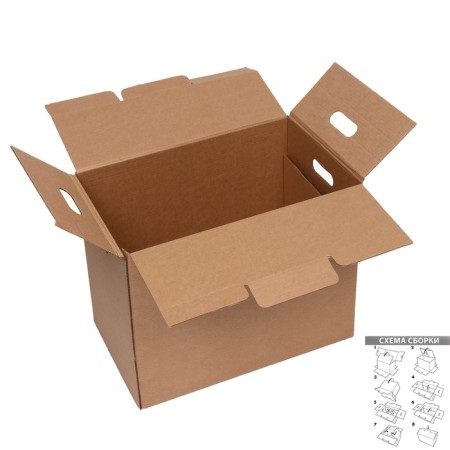 Box for moving, brown, 50 x 31 x 40 cm-1