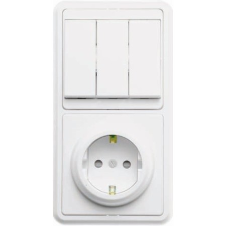 Block "Kuntsevo" 5847 BKVR-036 "Bella", 3 keys, euro-zoom, white color