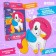 Set for creating a toy made of felt "unicorn", with perforation and filler