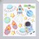 Stick Plastic Interior phosphorus "Cosmonauts" MIX 20x20 cm