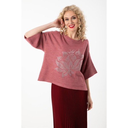 Female jumper, size 50, pink color-8