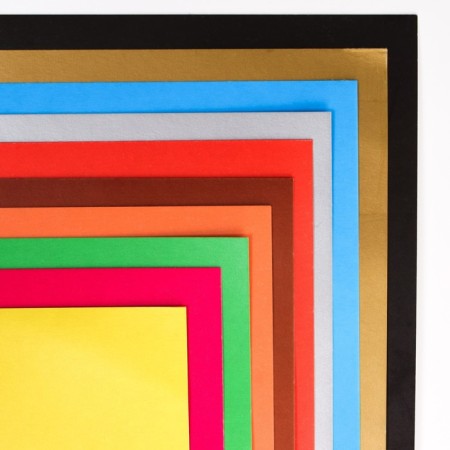 Set "Blue Tractor" A4: 10 liters of color unilateral cardboard + 16l color bilateral paper-2