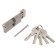 Cylinder mechanism standard Max, 80 mm (40x40V), 5 keys, key/turntable, matte nickel 1024813