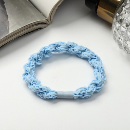 Hair elastic band "Mahrushka Sport" weaving chaos pastel, 5 cm, mix