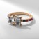 Rain Rainbow ring, color in gold, size 16