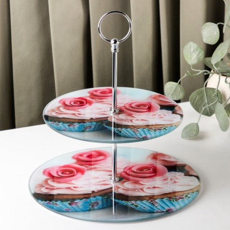 Fruitor Glass Buel -tier round shares "Muffin", D = 25/20 cm-2