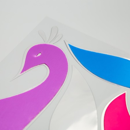 Interior mirror sticker "Peacock" Color 61x32 cm-1