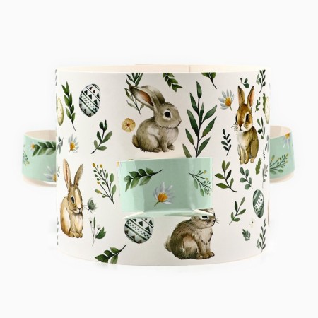 Kulich rim with a place for eggs "Bunny", 41.6 x 10 cm-1