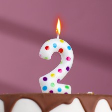 A candle in a cake for a birthday 