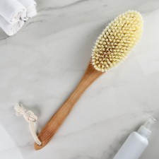 Dry massage brush, with a pen, artificial bristles