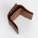 Women's wallet on magnets, brown color
