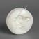 Figure candle "Sun and Moon", 6x2.5 cm, white