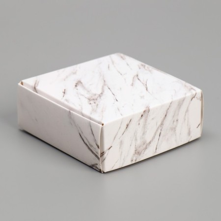 Box for jewelry, packaging, “marble”, 7.5 x 7.5 x 3 cm-2