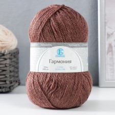 Пряжа "Гармония" 50% шерсть, 50% акрил 245м/100гр (233 кофе)