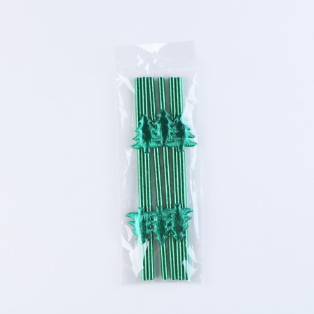 Pipe for cocktail "Christmas trees", in a set 6 pieces-3