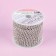 Chain with rhinestones, metal, glass, 3.5 mm, 9 ± 1 m, silver color