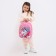 Baby backpack on lightning, external pocket, pink color