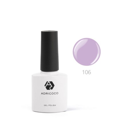 Color gel polish Adricoco, No. 106 Tender lotus, 8 ml