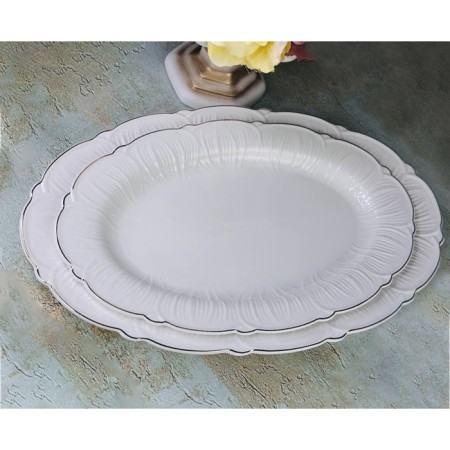 Oval dish lenardi orchidea, length 35.5 cm