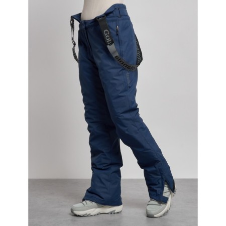 Semi-combinezone ski insulated female winter, size 42, dark blue color-4