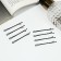 Invisible hair "Classic" (set 12 pcs) Relief, 4.5 cm, black