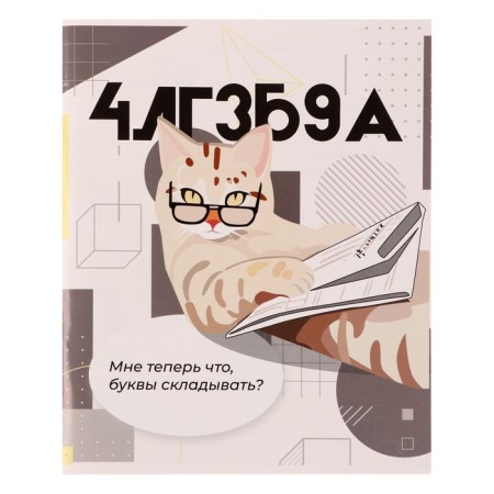 Subject subject calligrata "animal memes", 36 sheets in the algebra cage, with reference material, covered paper cover, block No. 2 (gray sheets)