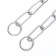Collar - Metal strand, welded chain, long link, 50 cm, wire thickness 3 mm