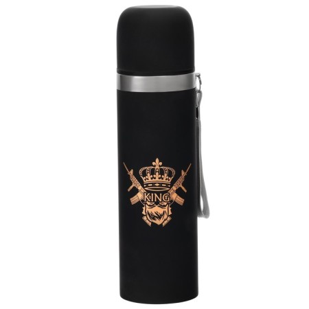 Thermos, 500 ml, sleeve, king, with a mug, retains heat 10 hours, 6.5 x 24 cm