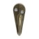 Hook furniture tundra TKO007, one -rod, bronze, 50 pcs
