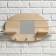 Mirror "oval", 3 hooks, pine, natural, 54 × 29 × 10 cm