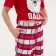 Pajama New Year's male KAFTAN "Bear", red color, size 50