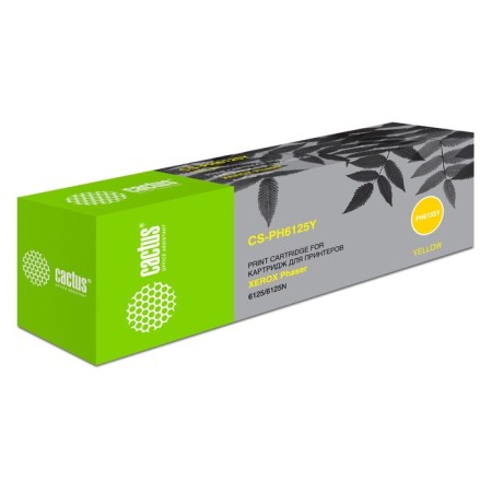 CACTUS CSTus CS-PH6125Y 106R01337 YILOLOW for Xerox Phaser 6125 (1000K), yellow-1