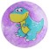 Children's ball "dinosaurics", d = 25 cm, 60 g, color mix