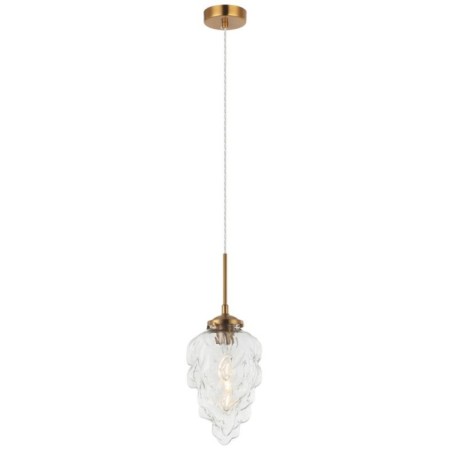 Suspended lamp Cream 1xe27 40W, size 18x18x48-150 cm, bronze color
