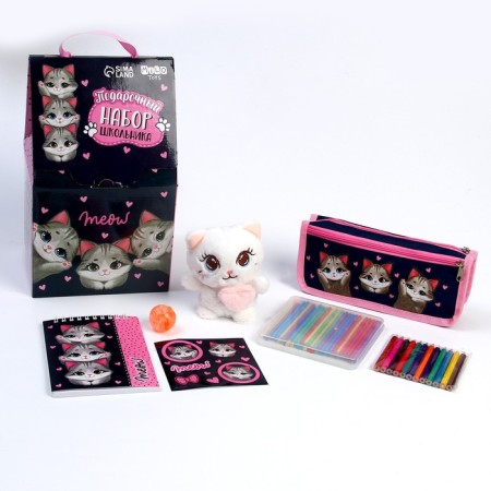 Gift set with a soft toy "Cat", 7 items-2