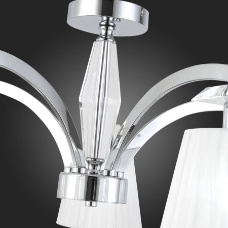 Ceiling lamp ST LUCE. SL1756.102.05. Bello. 5x40 watts, E14, 70x70x34 cm, chromium color-7