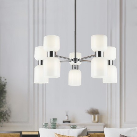 Suspended lamp Freya Fr5203PL-10CH SAVIA, 700x700x510 mm, E27, 10x60W, chromium color-2