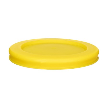 Smart Solutions glass container cover, round, yellow color