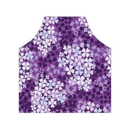 Apron kitchen with a photographic priorter "Bright lilac", adjustable, size OS-2