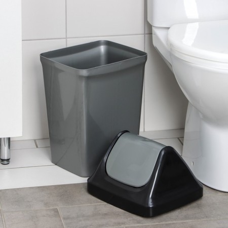 Garbage bucket with a floating lid, 15 l, color mix-1