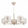 Ceiling EVOLUCE lamp. Sle300203-05. Almese. 5x40 watts, E14, 66x66x58 cm, Shampan