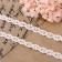 Knitted lace, 12 mm × 15 ± 1 m, beige color
