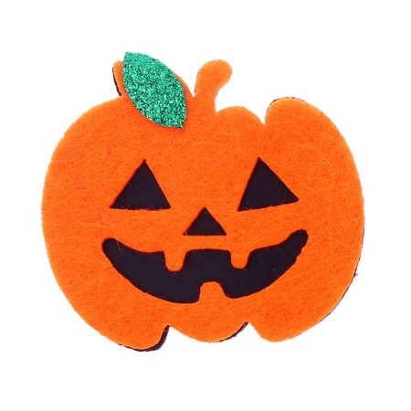 Glue -based decor "pumpkin" set 4 pcs., Size 1 pcs: 5 × 4.6 cm