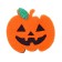 Glue -based decor "pumpkin" set 4 pcs., Size 1 pcs: 5 × 4.6 cm