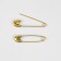 English pins, 28 mm, 1000 pcs, gold color